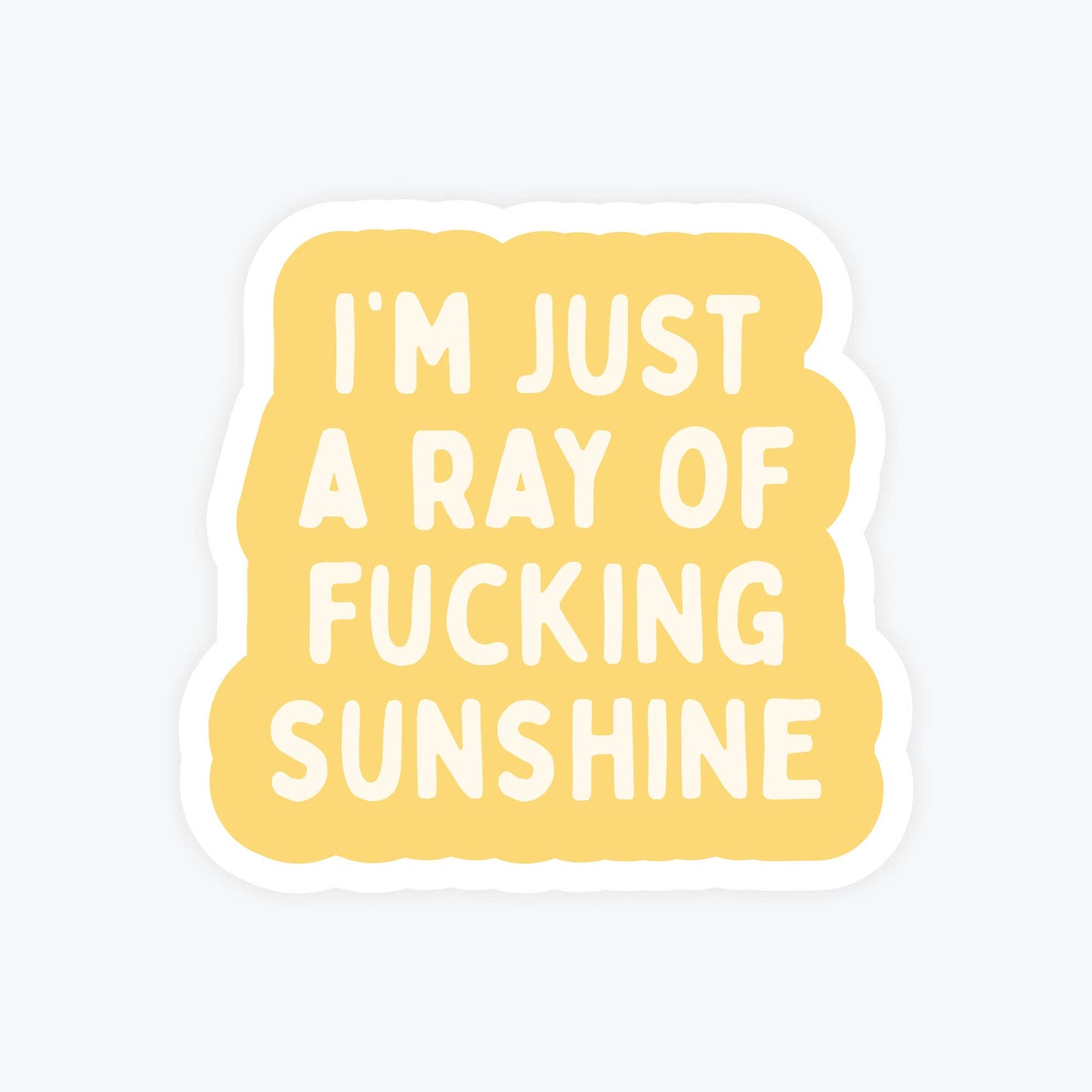 Funny Stickers, Swear Words - Ray of Fucking Sunshine
