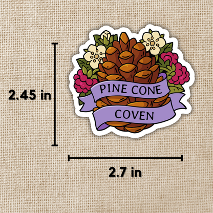 The Pine Cone Coven Sticker | The Spellshop