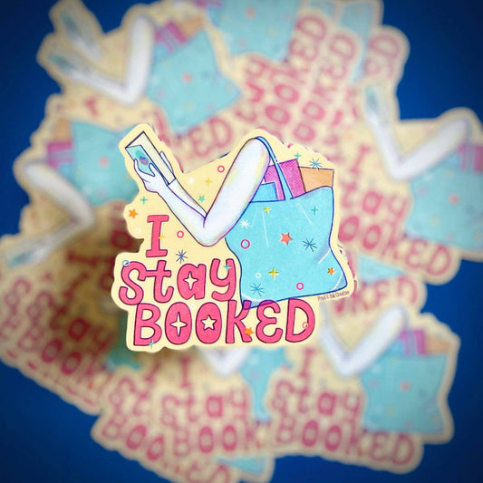 I Stay Booked Sticker