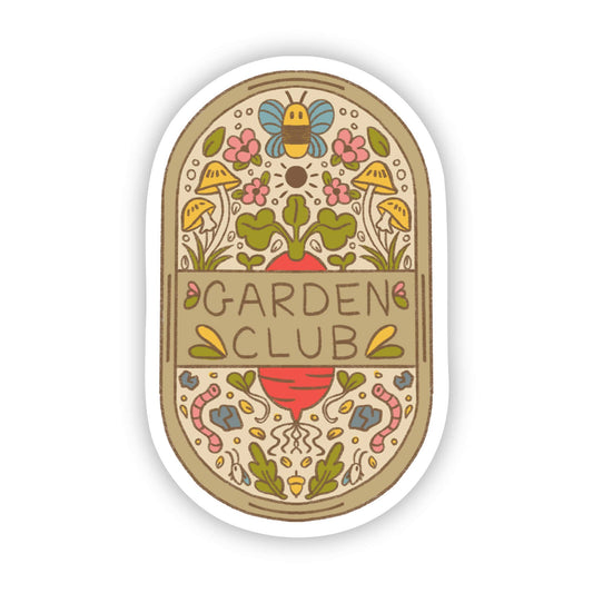 "Garden Club" Plaque Sticker