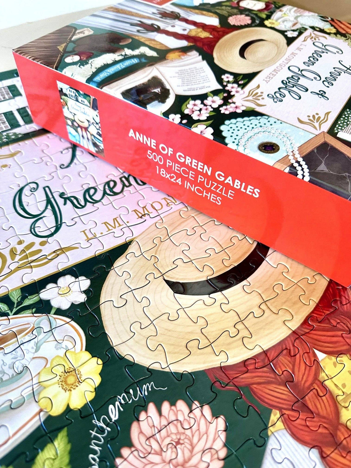 NEW! ANNE OF GREEN GABLES - 500 PIECE PUZZLE BOOK SET