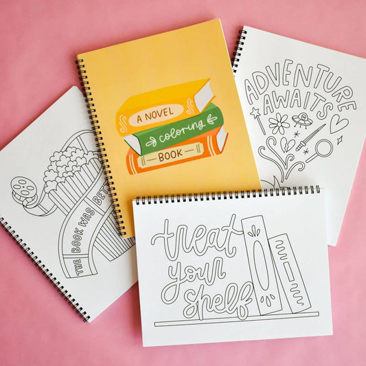 A Novel Coloring Book | Bookish Adult Coloring Book: Right-Handed