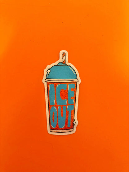 Ice Out Glitter Sticker