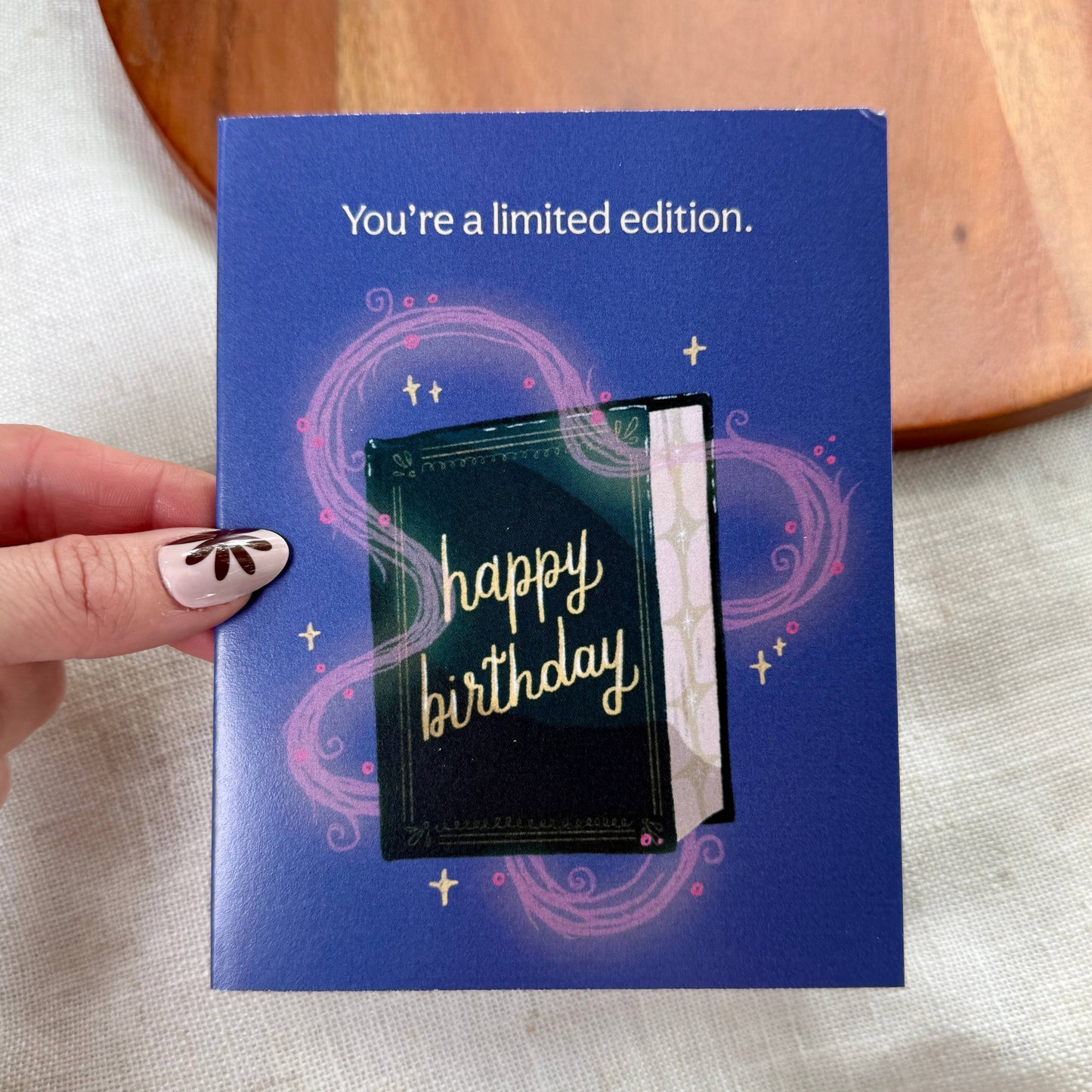 "You're a limited edition" Bookish Birthday Card
