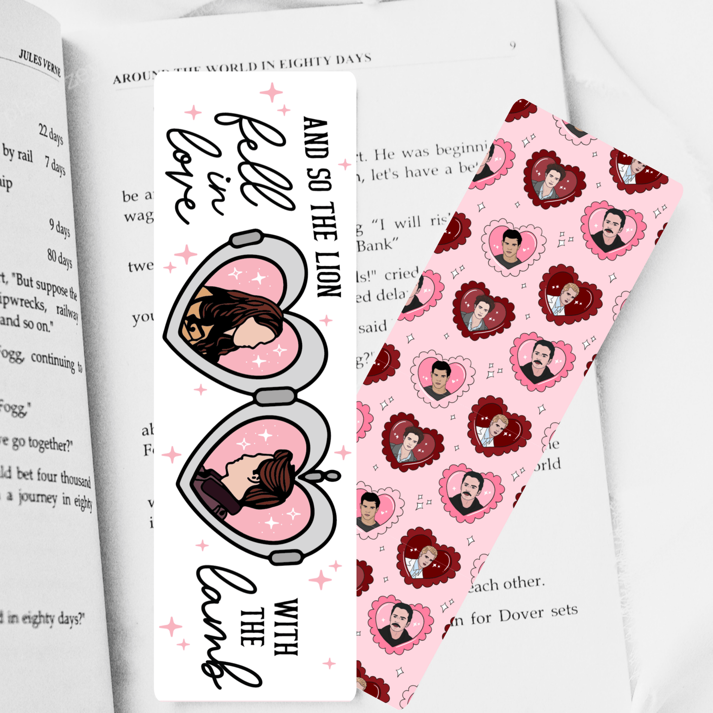 Twilight Inspired And So The Lion Fell in Love with the Lamb Dual-Sided Cardstock Bookmark: Add Lamination
