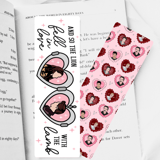 Twilight Inspired And So The Lion Fell in Love with the Lamb Dual-Sided Cardstock Bookmark: Add Lamination