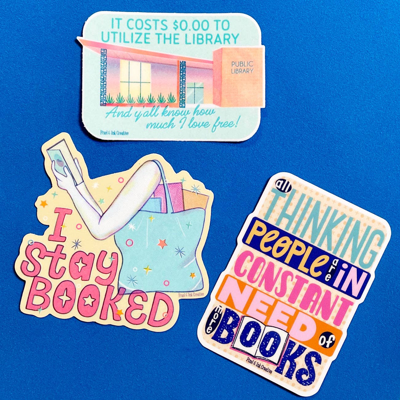 I Stay Booked Sticker