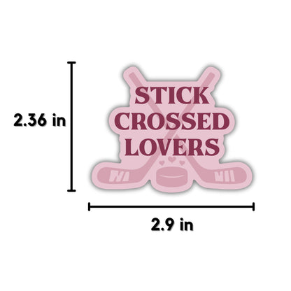 Stick Crossed Lovers Sticker
