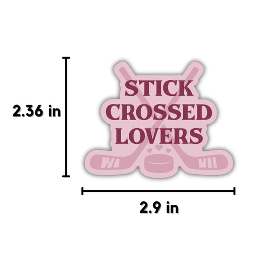 Stick Crossed Lovers Sticker