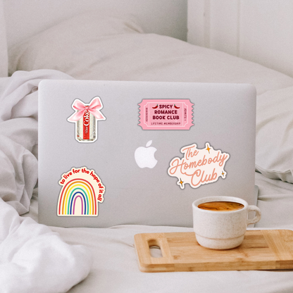 Diet Coke Love Sticker – Bow Design for Journals, Tumblers