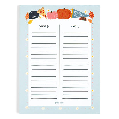 Pros & Cons Stars Hollow 6x8 Notepad