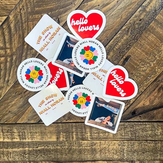 Niall Horan Vinyl Stickers - Hello Lovers, The Show: The Show Logo (Ivory)