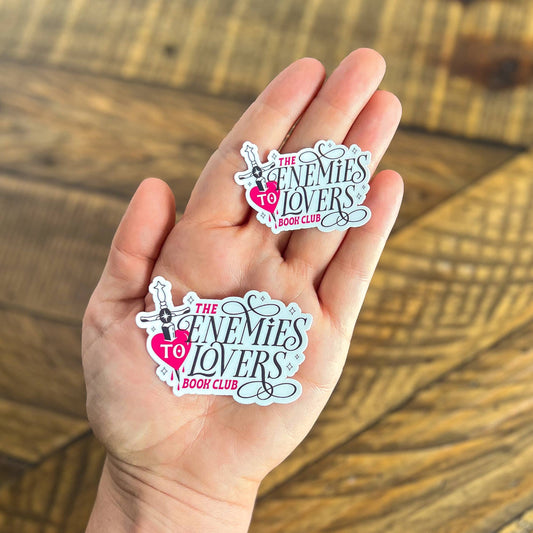 Enemies to Lovers Book Club Vinyl Sticker: Small