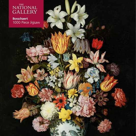 NG Bosschaert Still Life Of Flowers 1000 Piece Jigsaw Puzzle