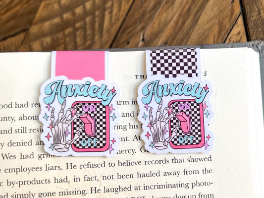 Anxiety On/Off Switch, Magnetic Bookmark