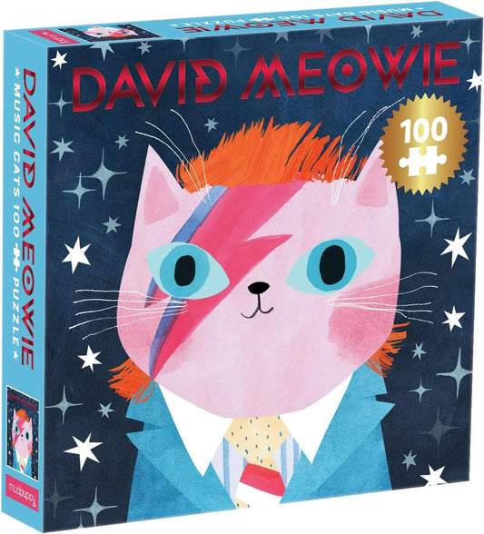 David Meowie Music Cats 100 Piece Puzzle