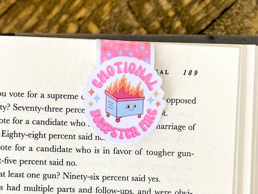 Emotional Dumpster Fire Magnetic Bookmark